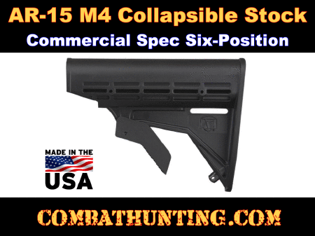 AR-15 M4 Carbine Stock 6-Position Collapsible Commercial