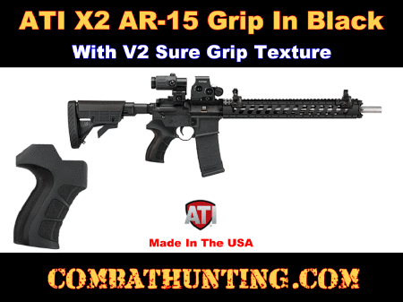 ATI X2 AR-15 AR-10 Scorpion Recoil Pistol Grip Black