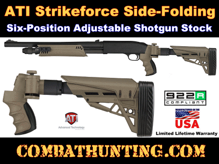 Strikeforce Side-Folding Shotgun Stock Flat Dark Earth FDE