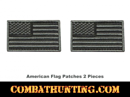 American Flag Patch With Velcro 2 Pieces 