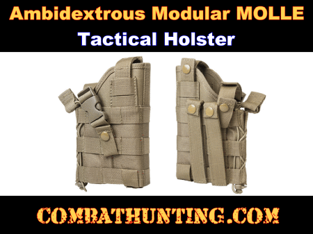 Tan Ambidextrous Modular MOLLE Holster 