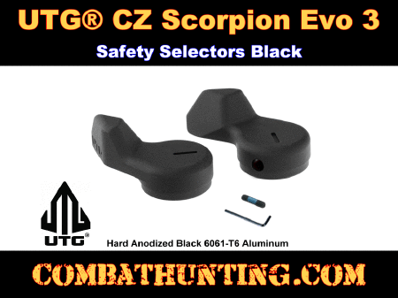 CZ Scorpion Evo 3 Safety Selectors Black Anodized