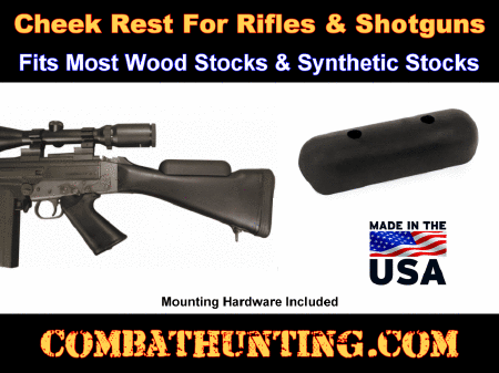 Cheek Rest Riser For Rifle or Shotgun