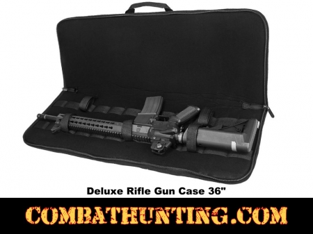 Deluxe Black Rifle Case Soft Gun Case 36 Inches