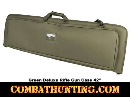 Deluxe Rifle Case Soft Gun Case 42 Inches Green