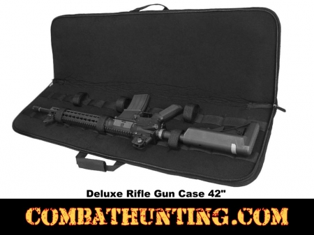 Deluxe Black Rifle Case Soft Gun Case 42 Inches