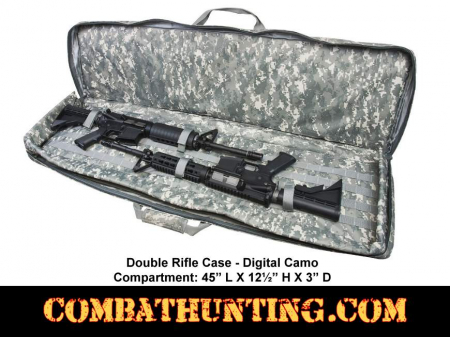 Double Rifle Case Digital Camo 45 Inch