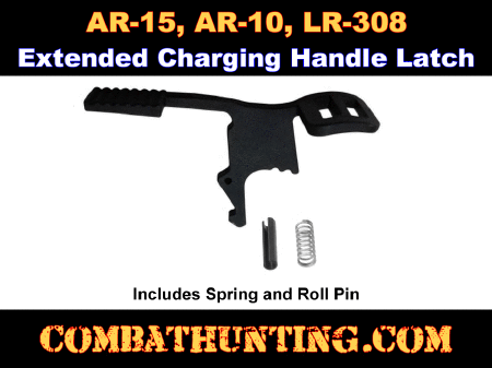 Extended Charging Handle Latch Ambi With Spring & Roll Pin