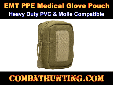 FDE/Tan EMT Glove Pouch Molle Medical Glove Pouch