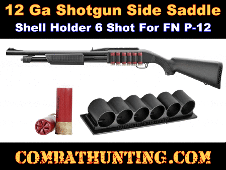 For Mossberg 500 12 Gauge Side Saddle Tactical Shotgun 6 Shell Holder Detach 