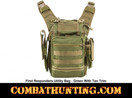 Green With Tan Trim First Responders Utility Bag