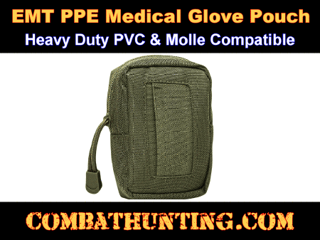 Green EMT Glove Pouch Molle Medical Glove Pouch
