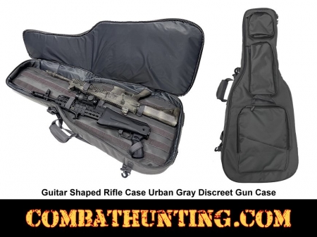 Guitar Shaped Rifle Case Urban Gray Discreet Gun Case