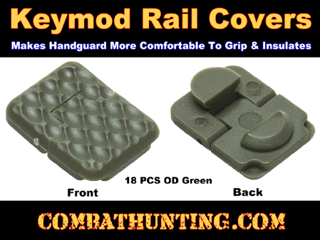 Keymod Rail Covers OD Green 18 Pieces Of Keymod Rail Covers