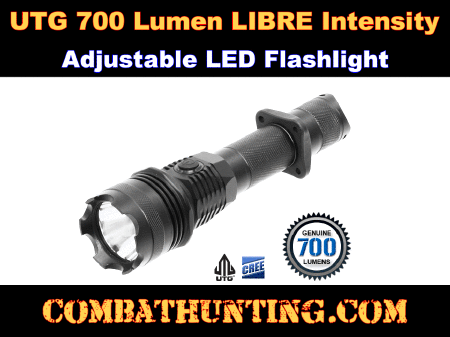 Tactical flashlight with strobe function LED 700 Lumens
