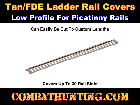 Ladder Rail Covers Picatinny FDE Tan 30 Slot