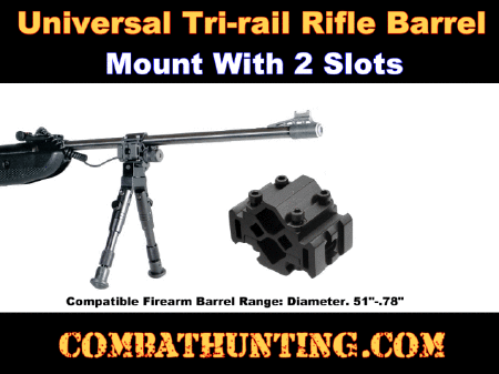 Lee Enfield Rifle Bipod Barrel Mount 2 Slot