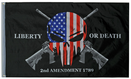 Liberty or Death 2nd Amendment Flag  3' x 5'