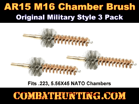M16 AR-15 CHAMBER BRUSHES - 3 Pack