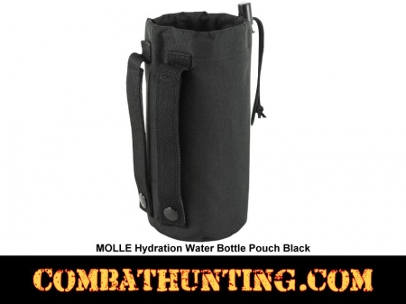 MOLLE Hydration Water Bottle Pouch Black