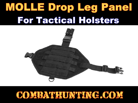 Black MOLLE Drop Leg Panel 