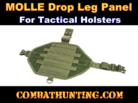 Green MOLLE Drop Leg Panel