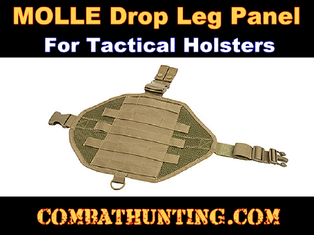 Tan MOLLE Drop Leg Panel 