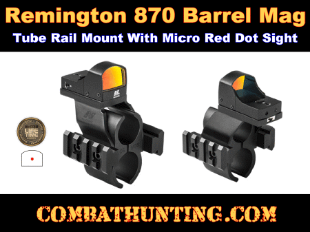 MSHBDREMR-A Remington 870, 1100, 11-87 Barrel Rail Mount & Micro Red ...