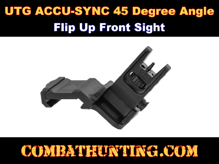45 Degree Angle Flip Up Front Sight UTG ACCU-SYNC