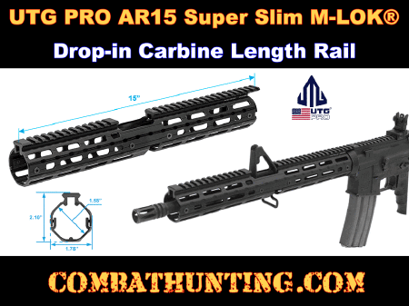 UTG PRO AR15 Super Slim M-LOK® 15