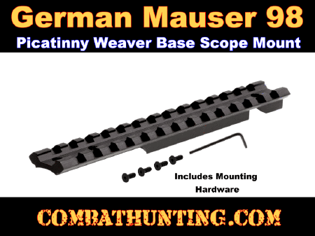 Mauser 98 Scope Mount - Large Ring Mauser Scope Mount Base