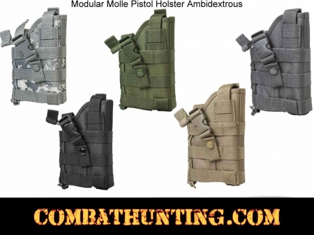 Modular Molle Pistol Holster Ambidextrous