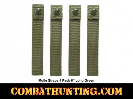 Military Green Molle Straps 4 Pack 6