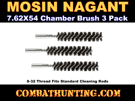 Mosin Nagant Bore/Chamber Brush 3 Pack