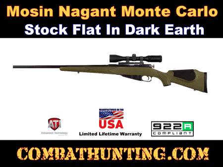 Mosin Nagant Monte Carlo Stock Flat Dark Earth FDE