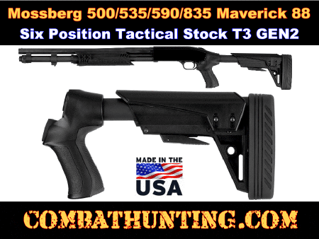 Mossberg Maverick 88 Shotgun Stock with Pistol Grip Stock In Black