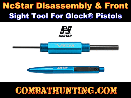 Disassembly & Front Sight Tool For Glock Pistols