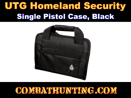 UTG Homeland Security Single Pistol Case, Black