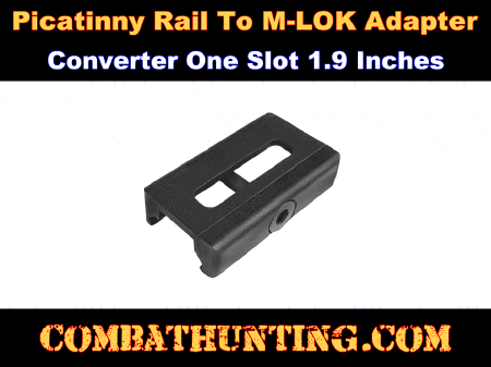 Picatinny Rail To M-LOK Adapter Converter One Slot
