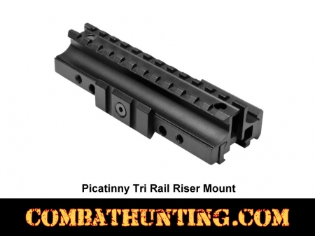 Picatinny Tri Rail Riser Mount For DP-12 Shotgun