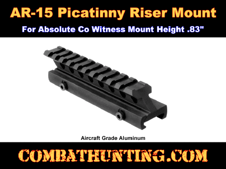 Picatinny Riser Mount Absolute Cowitness Riser Mount .83