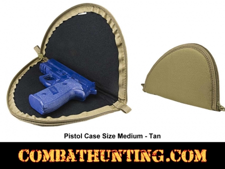 Pistol Case Size Medium Tan
