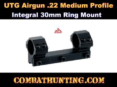 UTG� ACCUSHOT� 30mm Medium Profile Airgun/.22 Rifle Dovetail Integral Mount