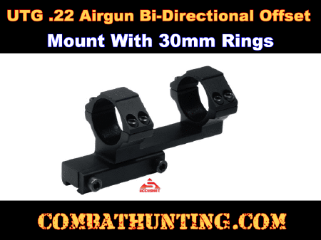 UTG Airgun .22 Mount 30mm Bi-direction Integral Offset Scope Mount