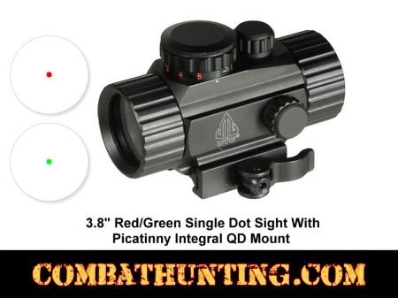 Red Green Dot Sight With QD Picatinny Mount