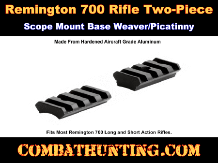 Remington 700 Two-Piece Scope Mount Base Weaver/Picatinny