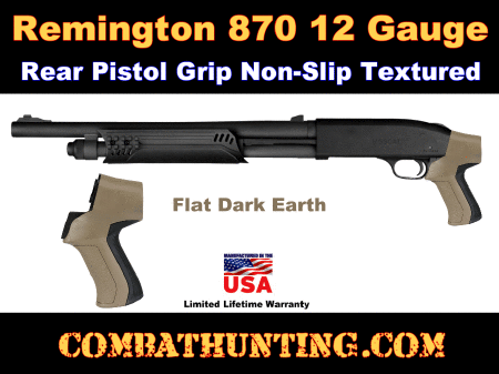Flat Dark Earth Remington 870 Rear Pistol Grip 12/20 Ga