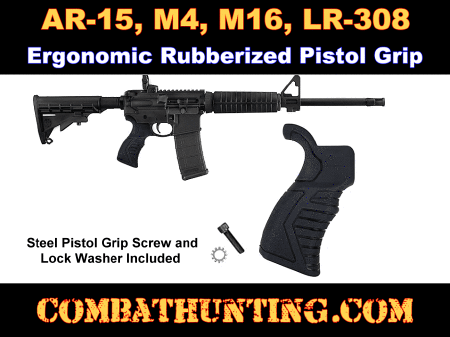 AR-15 A2 Pistol Grip With Storage Compartment Ergonomic