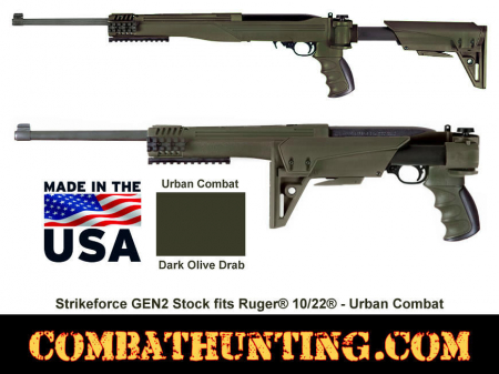 Ruger 10/22 Tactical Folding Stock Dark Olive Drab Polymer