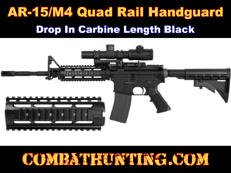 Ruger AR-556 Quad Rail Carbine Length Drop-in Handguard